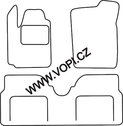 Autokoberce Renault Megane Scenic + výklenek 1996 - 05/2003 Royalfit (3809)